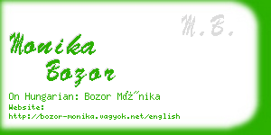 monika bozor business card